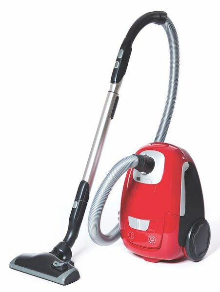 Aspirateur rouge avec sac