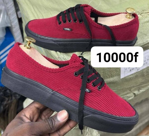 Baskets Vans rougx et bleu