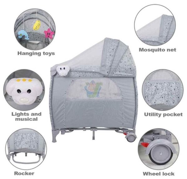 Lit de bébé pliable