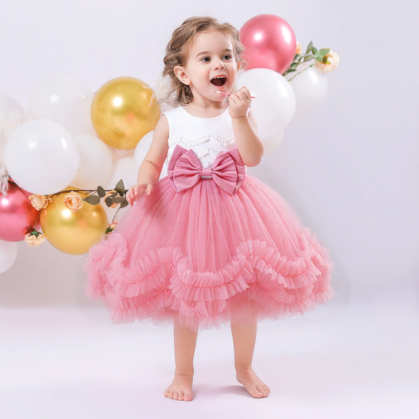 Robe de princesse rose enfant
