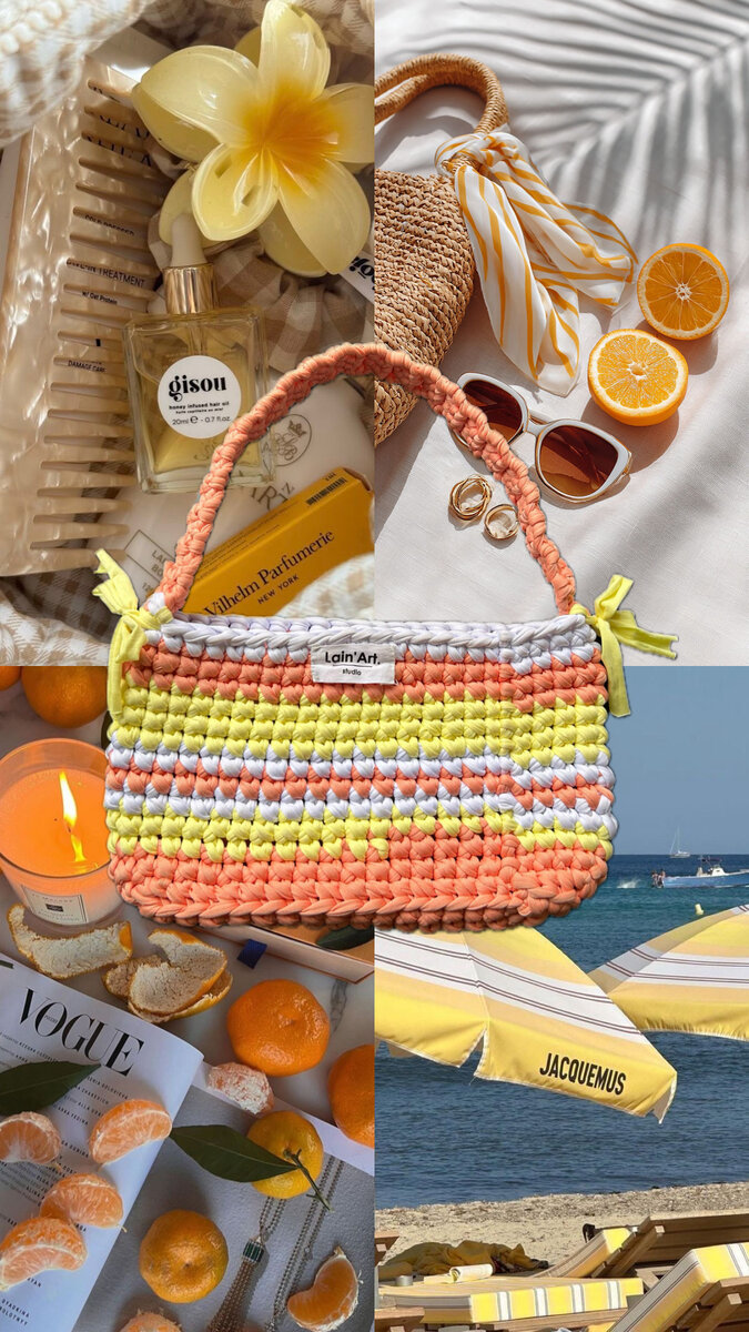 Sac en crochet coloré