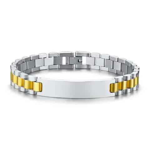 Bracelet homme or plaqué