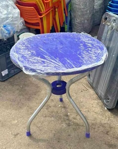 Table ronde pliante portable