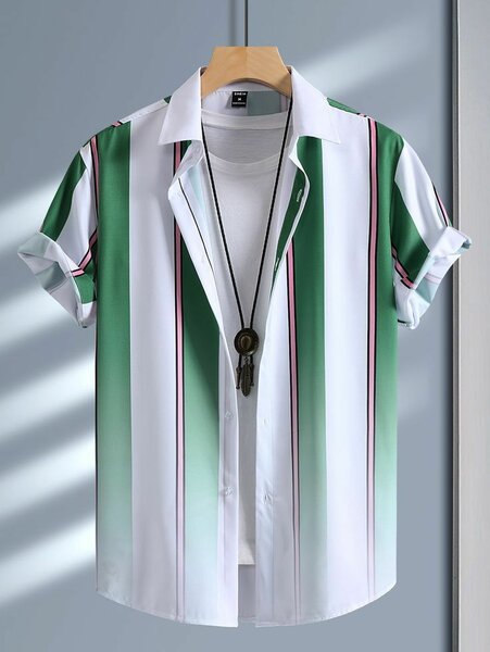 Chemise homme à rayures