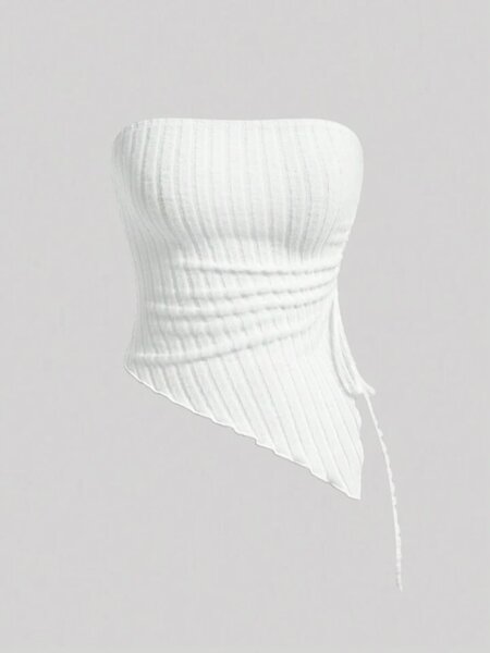 Top bustier blanc chic