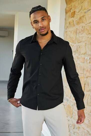 Chemise Classique Noire Homme