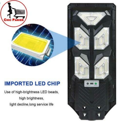Gros Lampadaire De Rue Solaire 250w LED Télécommandé Détecteur De Mouvement