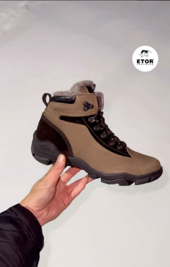 Мужские теплые ботинки