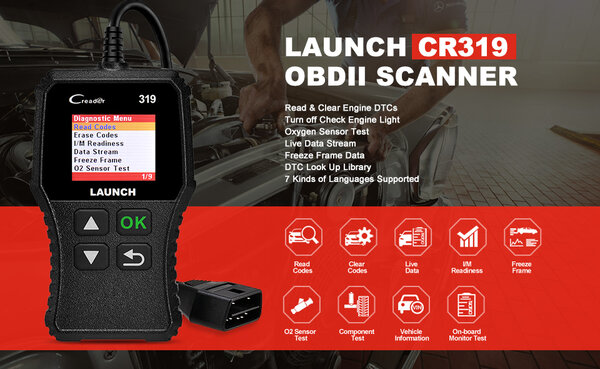 Launch crp 319 Obd2  diagnostics tool
