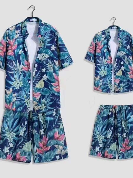 Culotte avec chemise hawaï