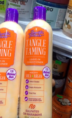 Beautiful textures tangle taming leave in conditioner.