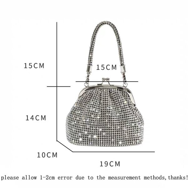 Womens Exquisite Rhinestones Bridal Clutch