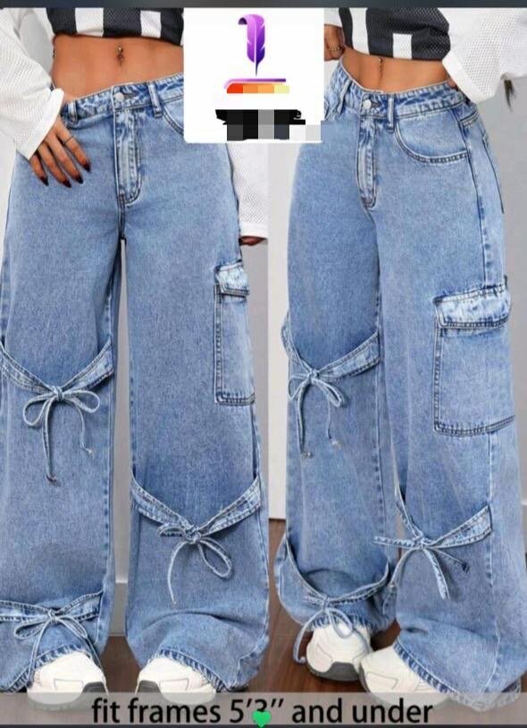 Jean évasé taille haute tendance