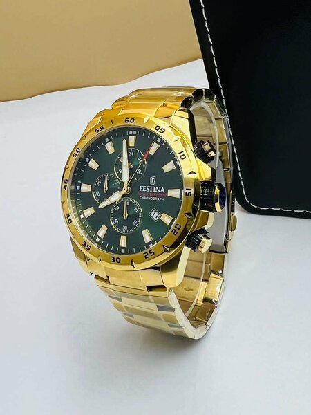 Montre Homme Dorée Chrono