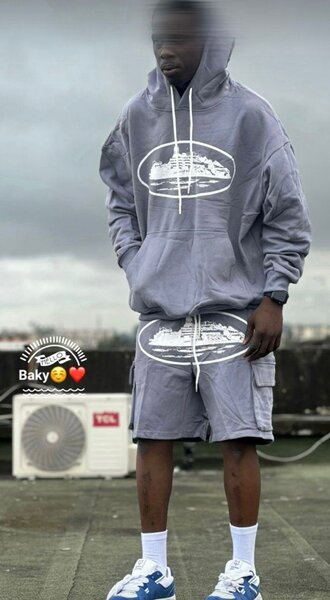 Men's Hoodie and Shorts Set