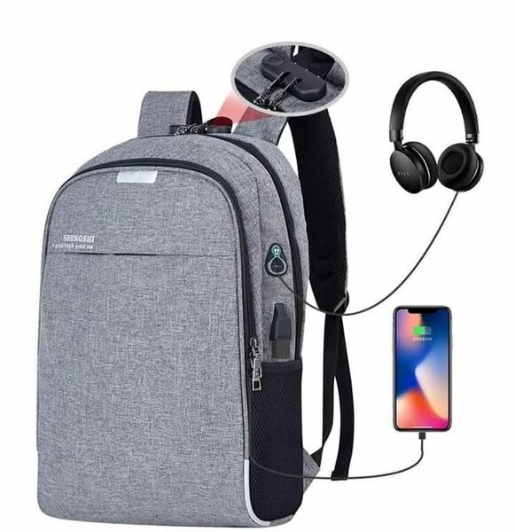 Sac à dos urbain USB élégant