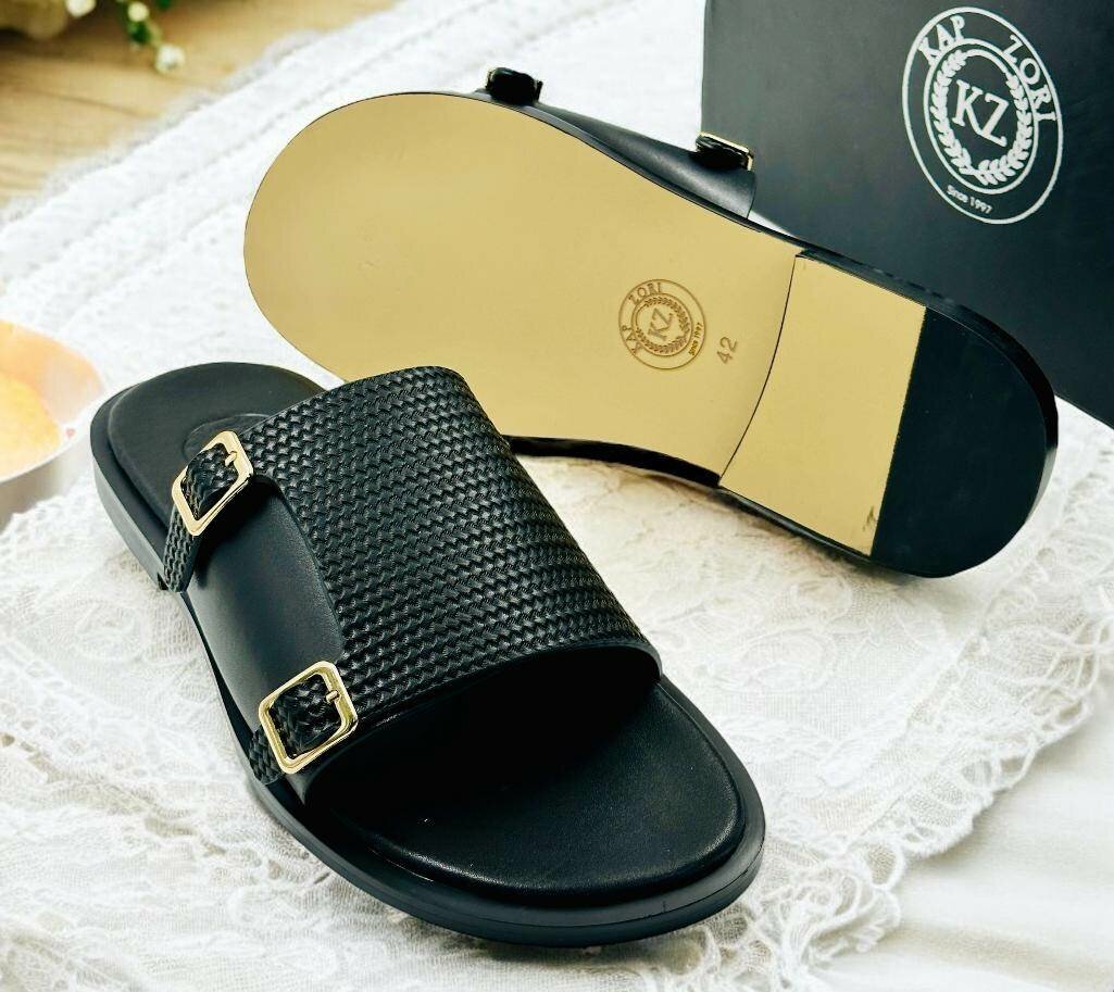 Quality leather slippers