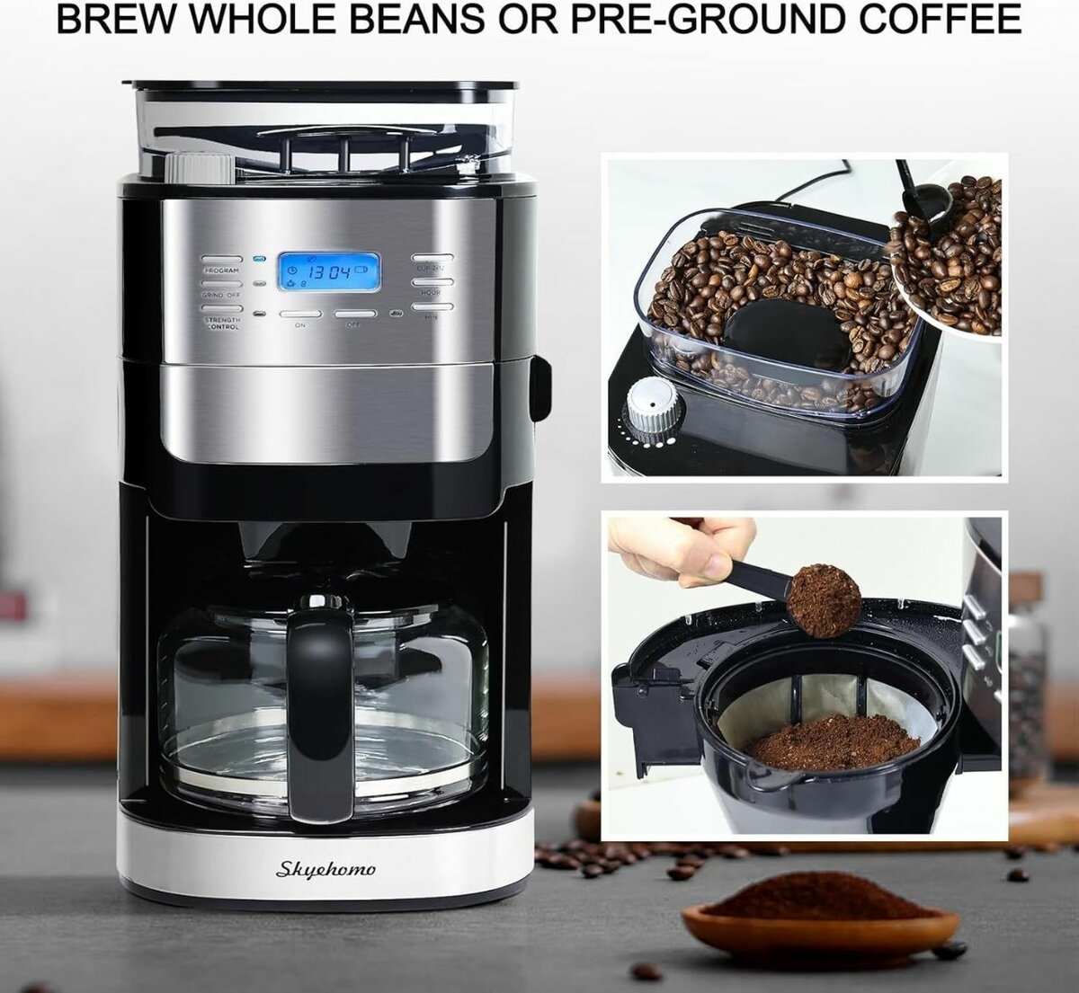 Machine A Café Expresso 2 En 1  Cafetière