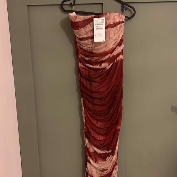 Zara tye dye midi dress