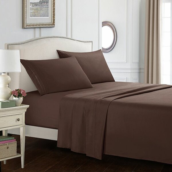 Draps en coton marron doux