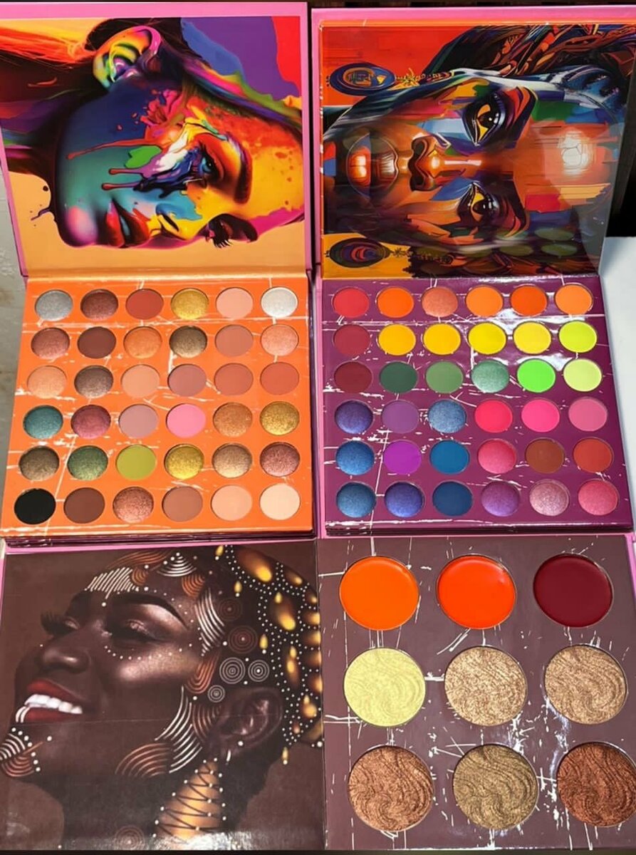 Palette de fards à paupières vibrantes