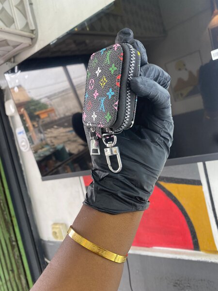 Porte-clés étui en cuir