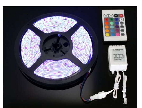 Bande LED multicolore avec télécommande