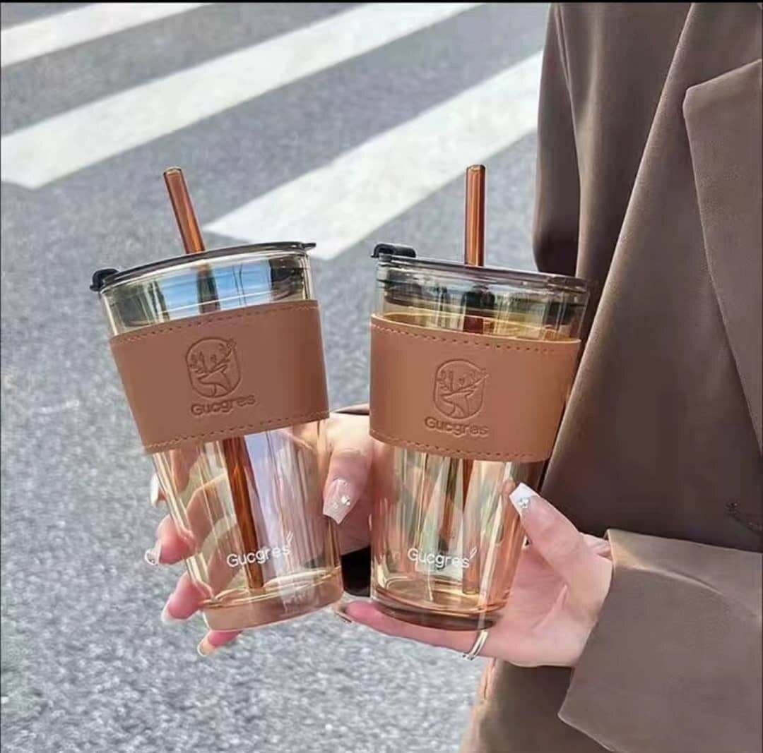 TASSE AVEC PAILLE SIMPLE 400ML