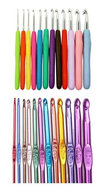 Crochets en aluminium colorés