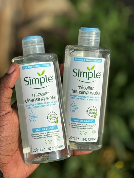 Simple mecillar cleansing water
