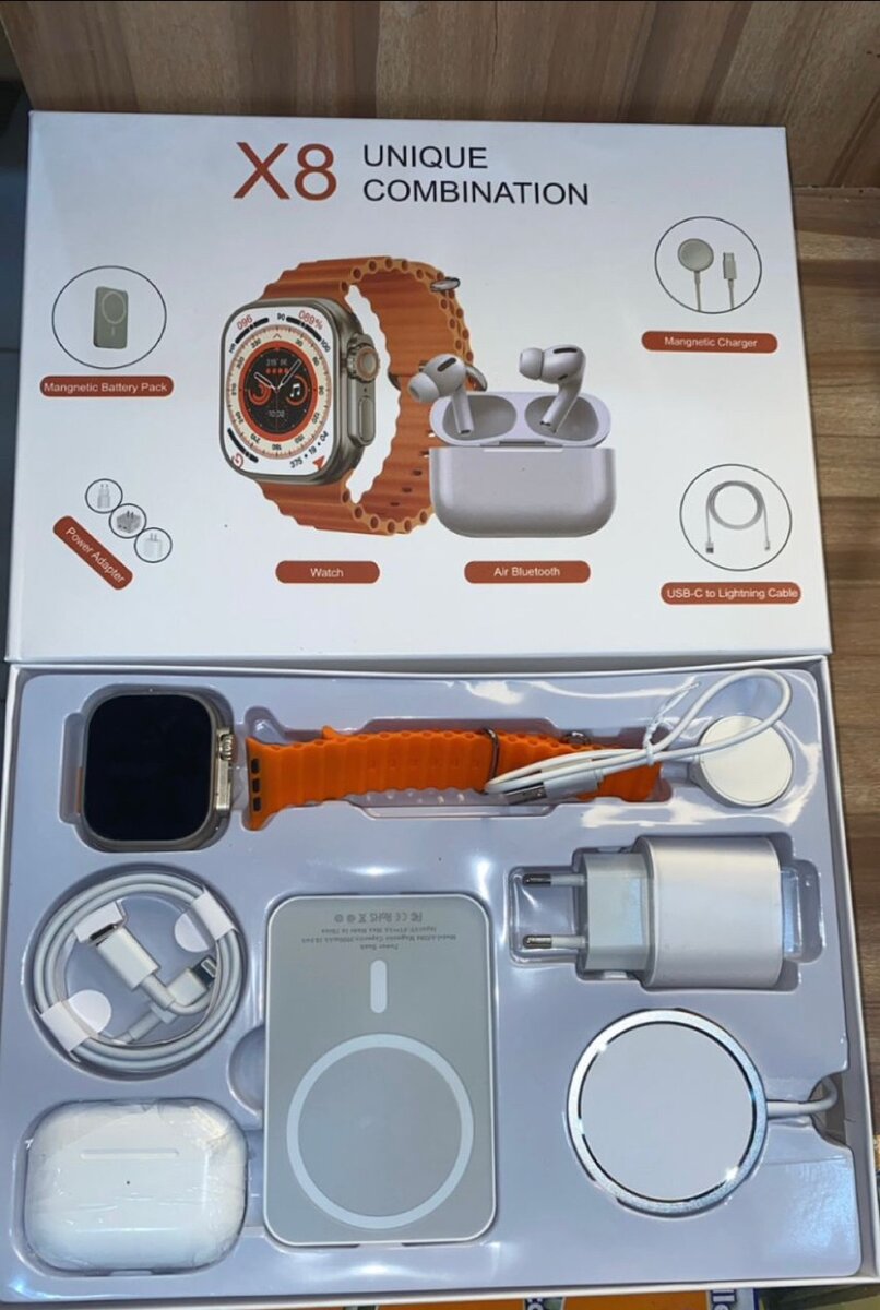 Montre connectée X8 avec écouteurs