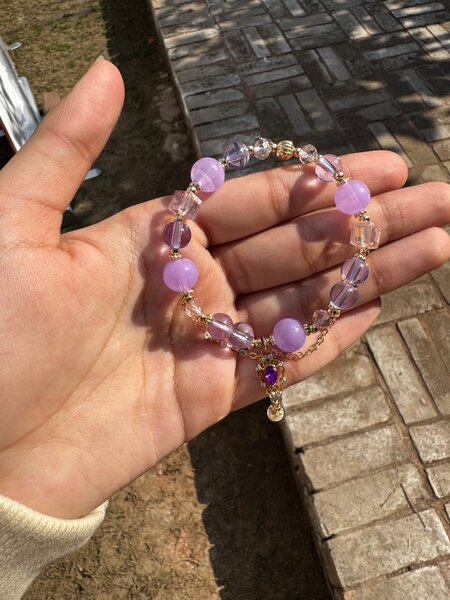 Purple Charm Bracelet