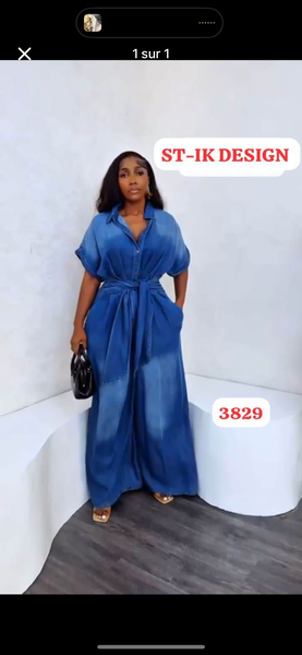 Combinaison en jean élégante