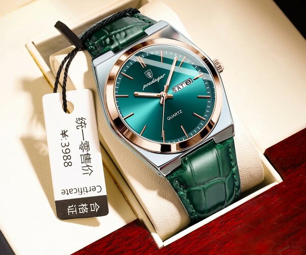 Montre en cuir véritable