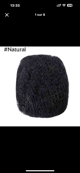 Perruque naturelle afro