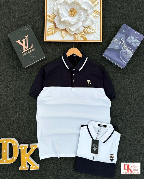 Polo bicolore chic homme