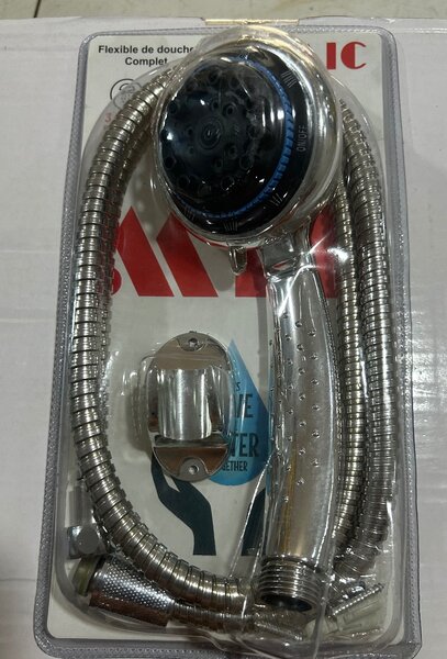 Pommeau de douche flexible chrome