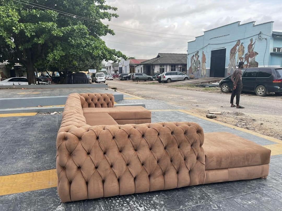 L shaped sofa