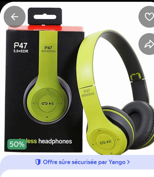 Casque Bluetooth sans Fil P47