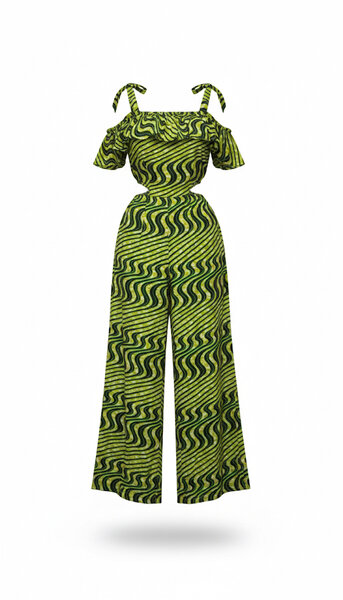 Combinaison chic imprimée