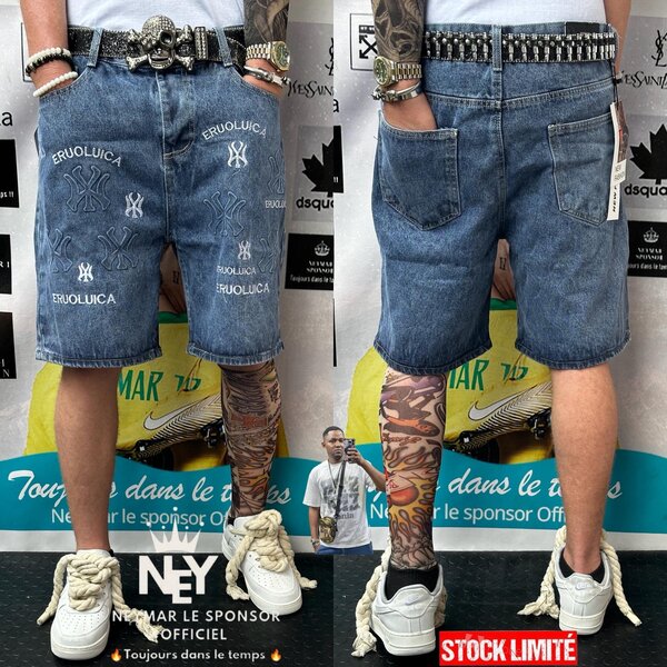 Short en jean stylé pour hommes