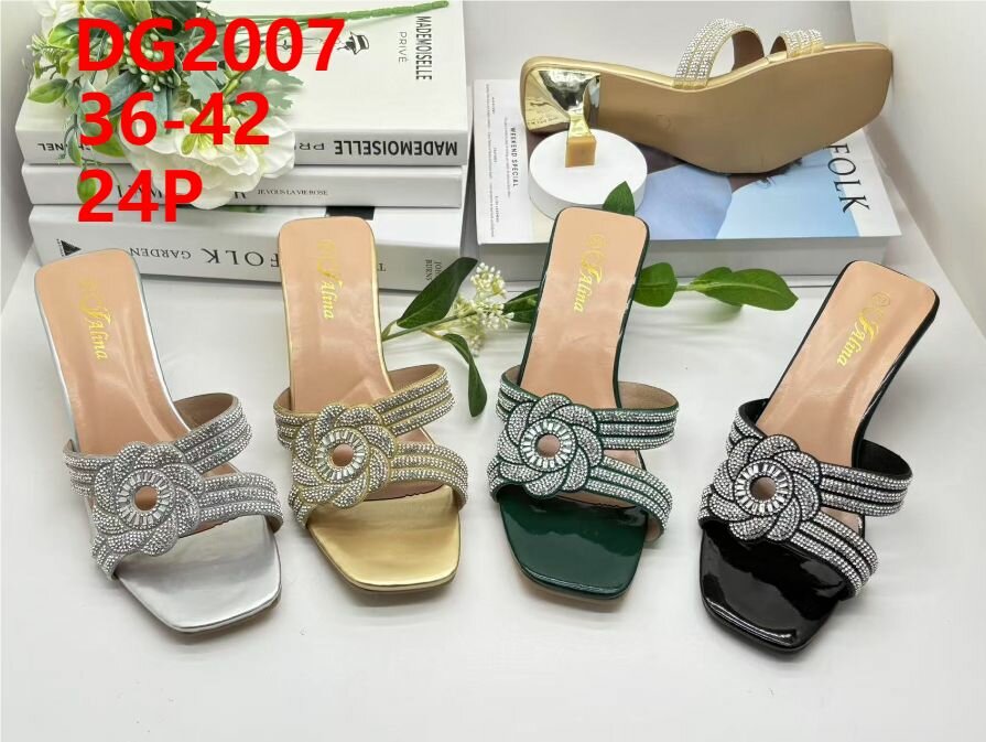 Mules Élégantes Femme Strass