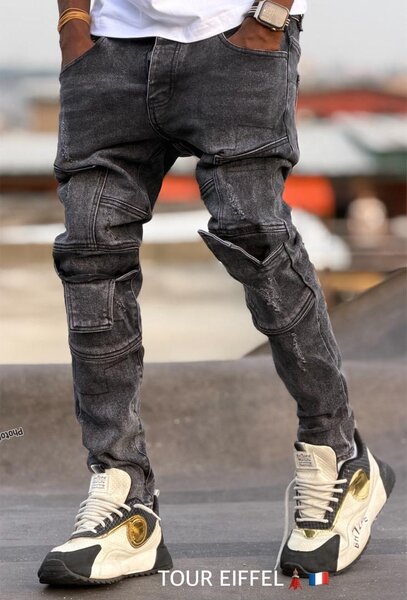Jeans cargo homme mode