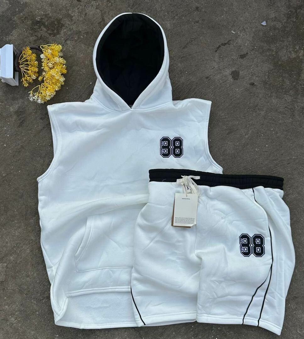 Ensemble Débardeur et Short à Capuche Homme