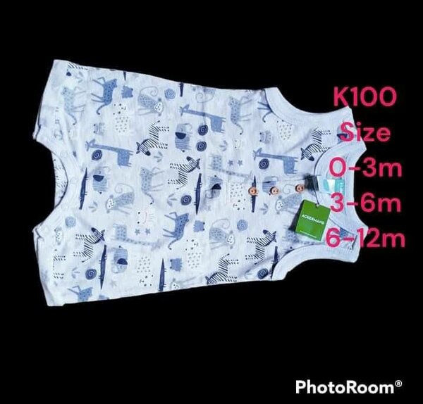 Children's One-piece Unisex Button-down Sleeveless Jumpsuit for Little Boys and Girls Cotton and Linen Clothes