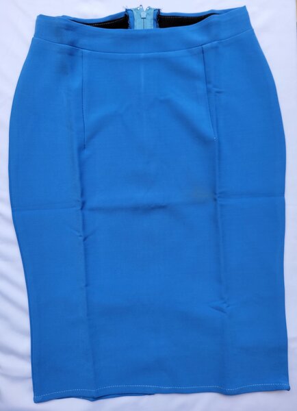 Jupe crayon bleu clair