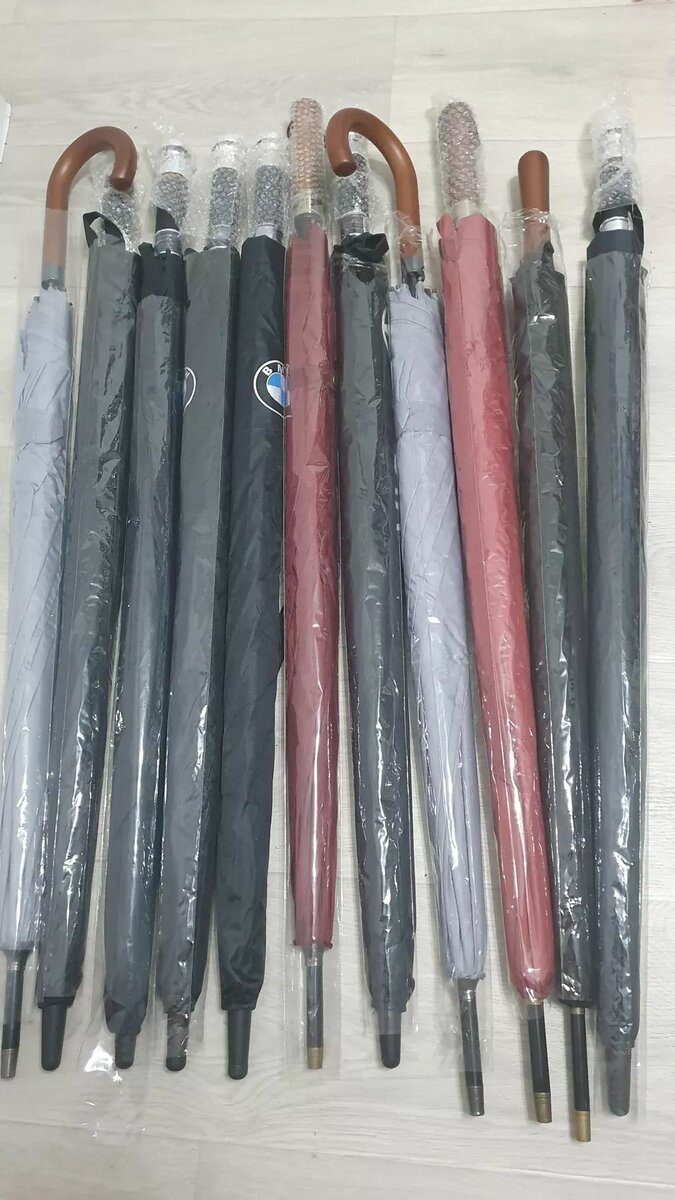 Тростевые зонты полуавтомат