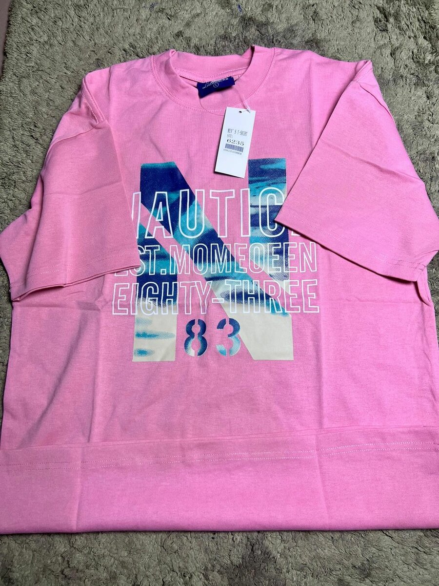 T-shirt rose graphique homme