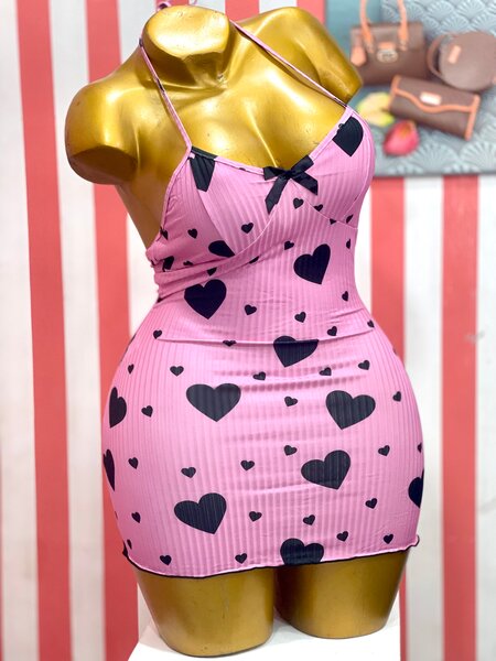 Robe Courte Cœur Cocktail