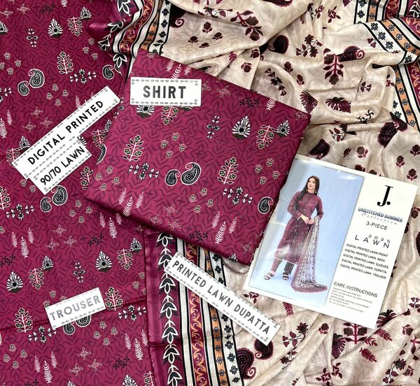 Women clothes unstitched suit for women, winter collection